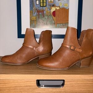 Brown Leather Ankle Boots